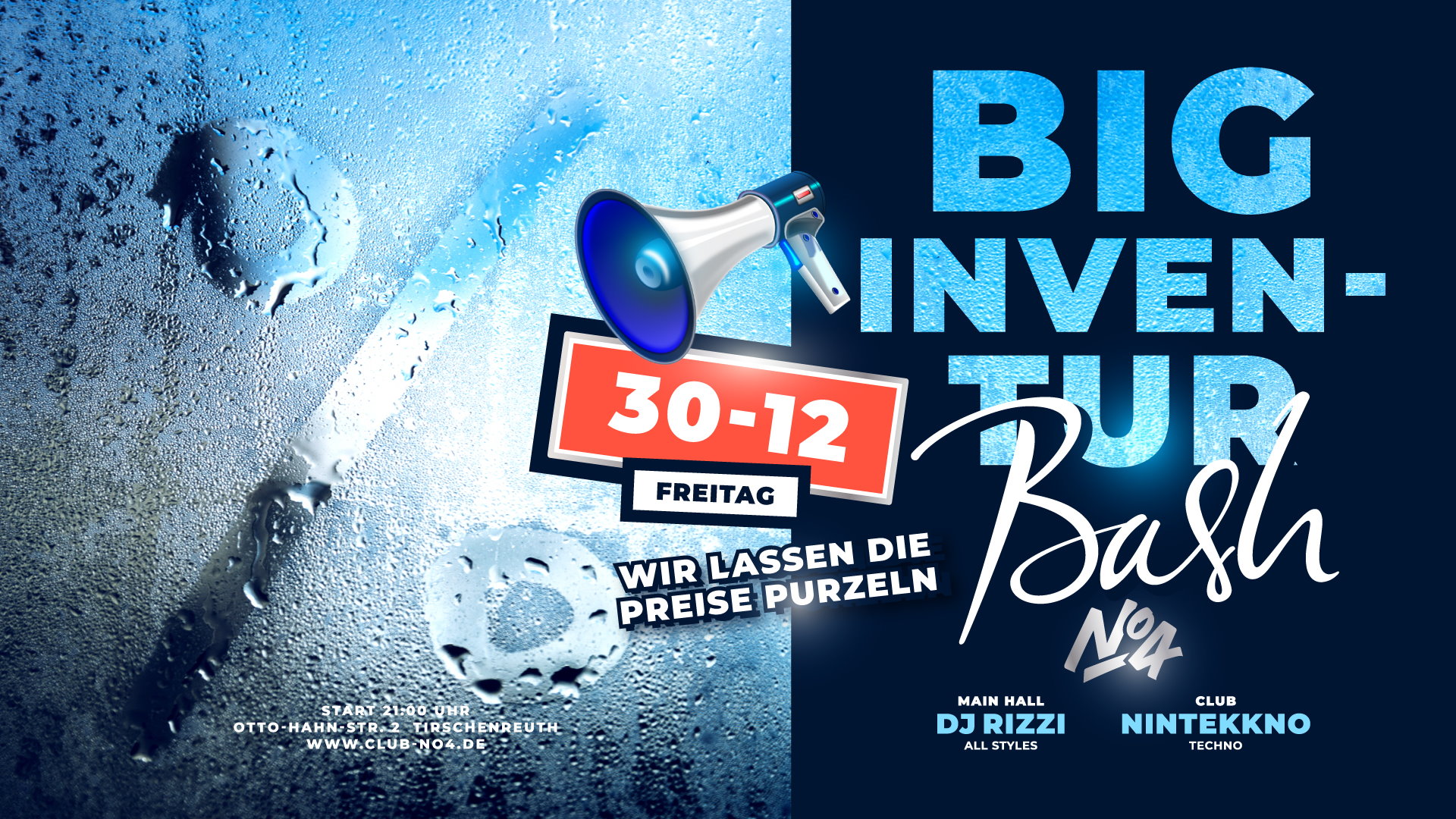 BIG INVENTUR BASH - Club No4