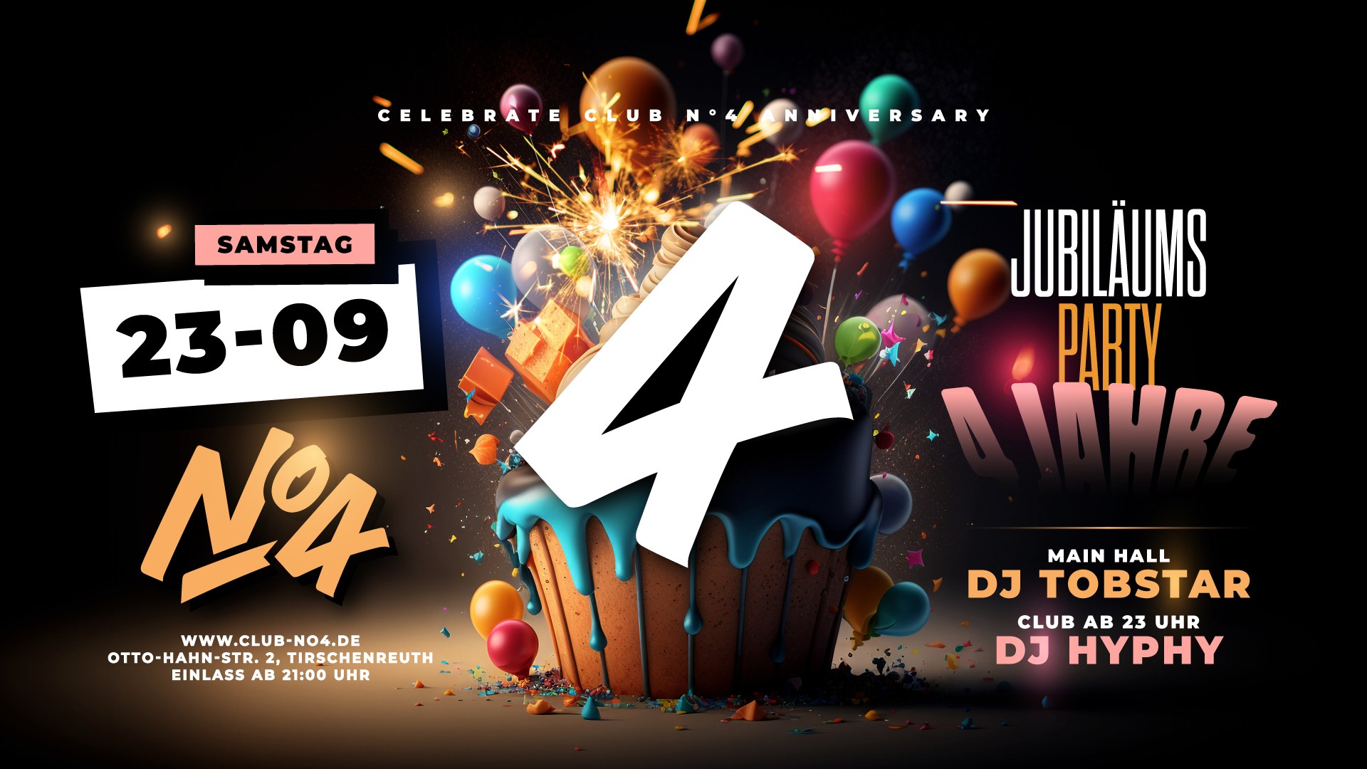 4 Jahre Jubiläums Party - Club No4