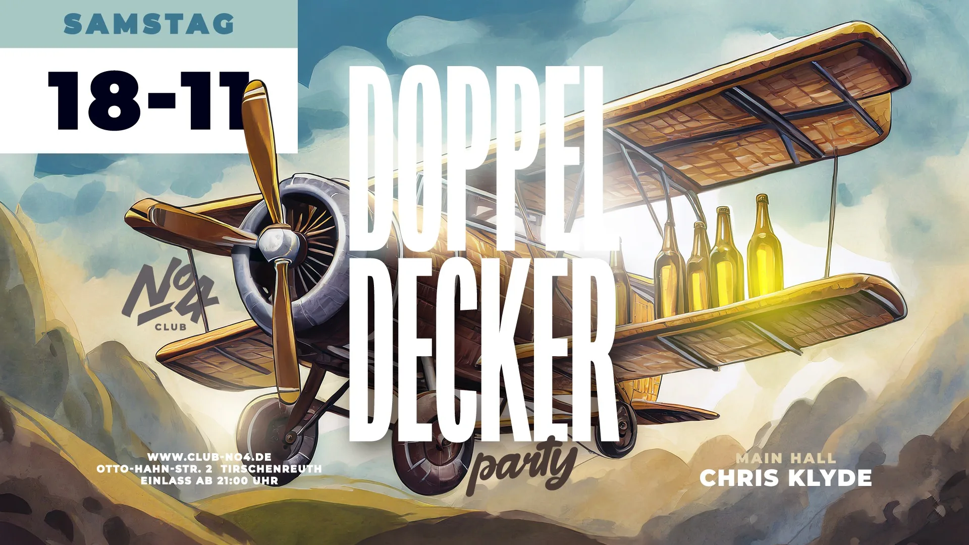 Doppeldecker Party im Club No4