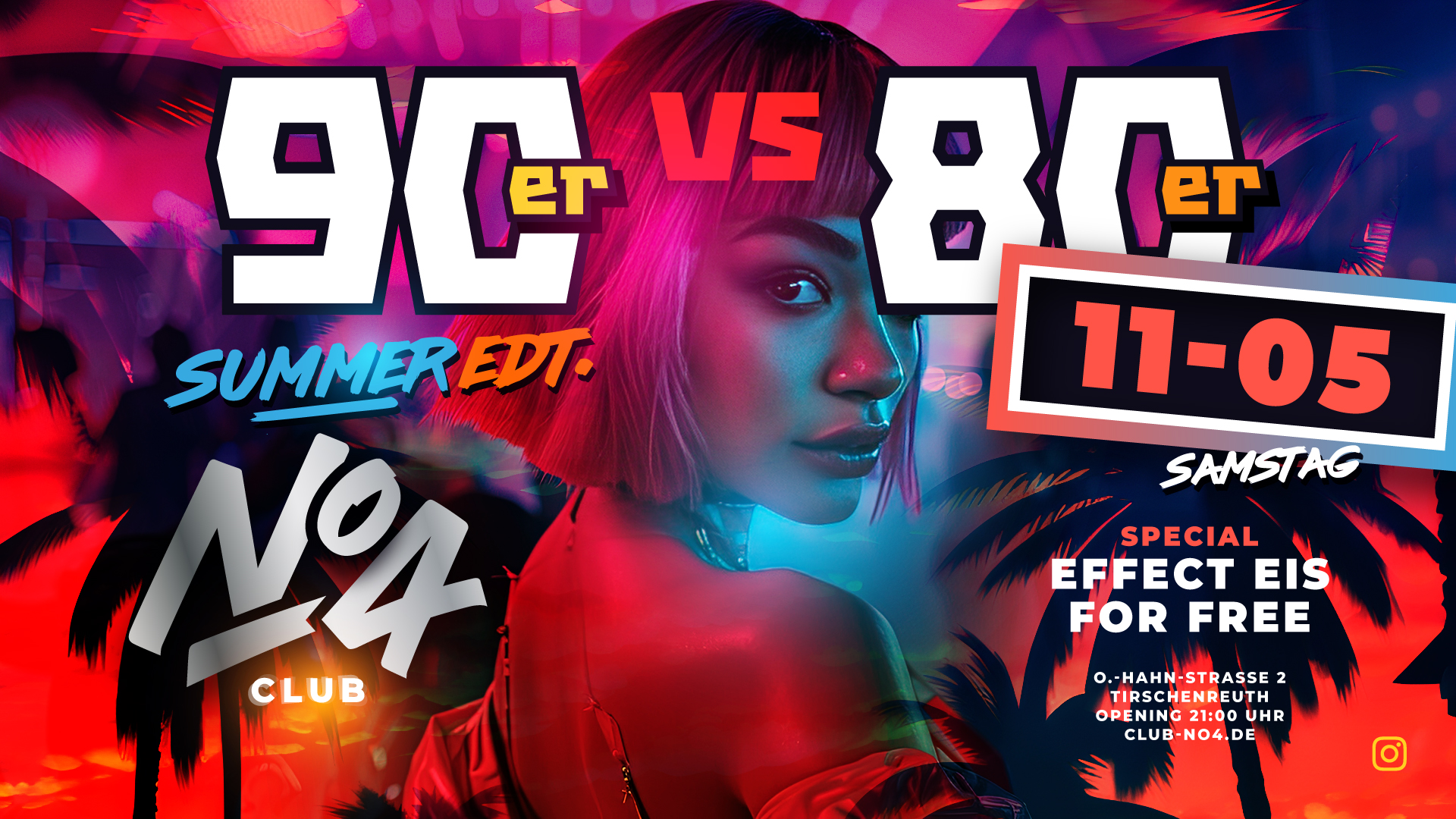 90er vs. 80er Summer Edt. im Club No4
