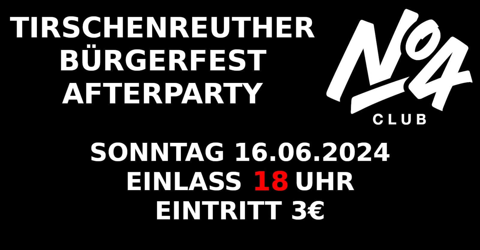 Bürgerfest Afterparty Tirschenreuth Update
